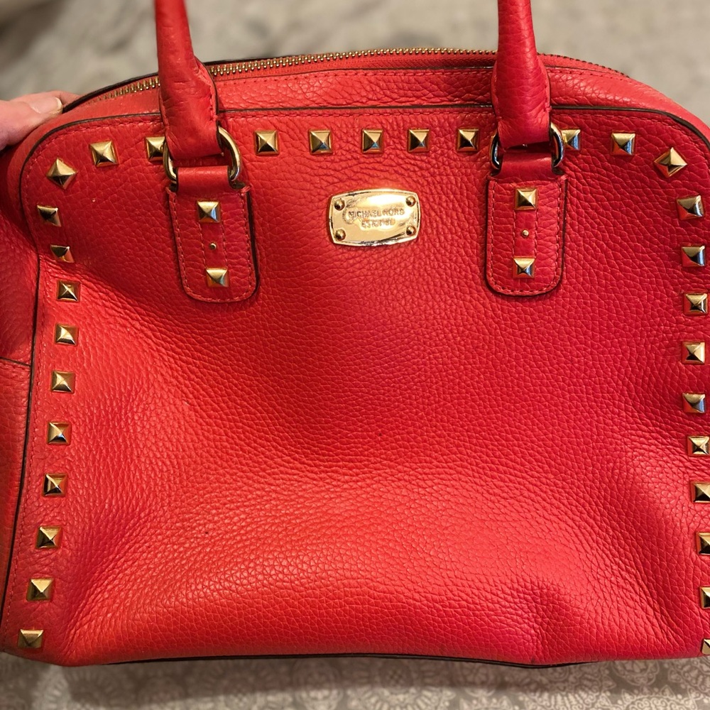 MICHAEL KORS SHOULDER/CROSS BODY RED BAG